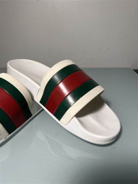 gucci pursuit 72 rubber slides white|Gucci Pursuit '72 Rubber Slide 'White' .